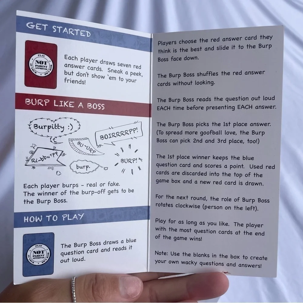 NOT Parent Approved Game Fun & Mischievous Card Game Ages 8+